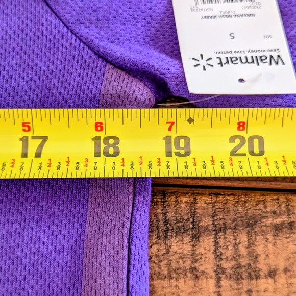 Nirvana In Utero "91" Purple Soccer Jersey Size S Kurt Cobain Grunge Wear NWT - Picture 8 of 9